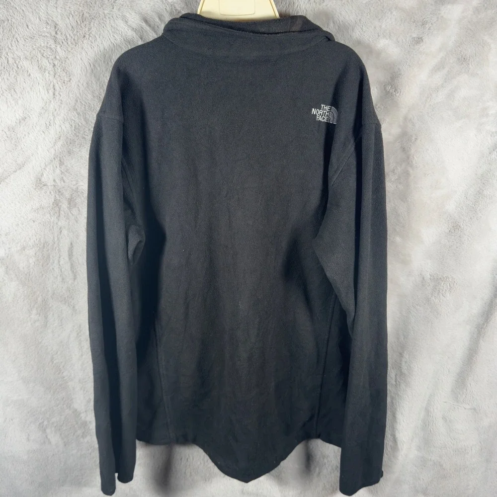 The North Face Mens XL TKA 100 Glacier Full Zip Fleece Jacket Black‎ NF0A3Y2L